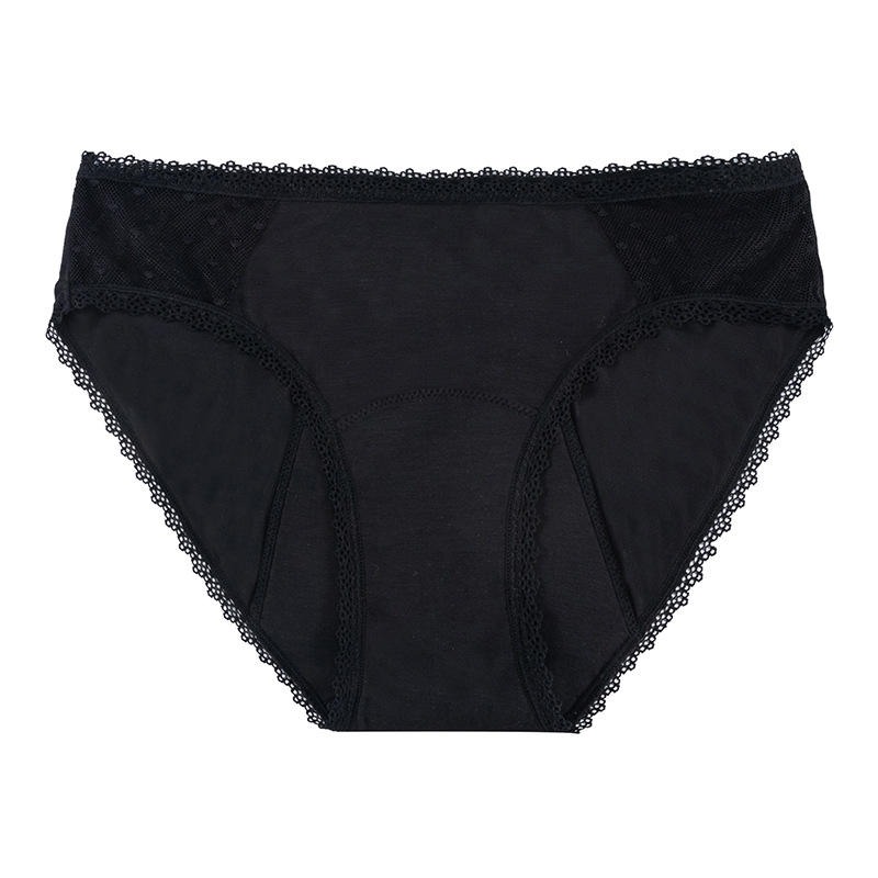 Culotte menstruelle pointelle en bambou – 8145