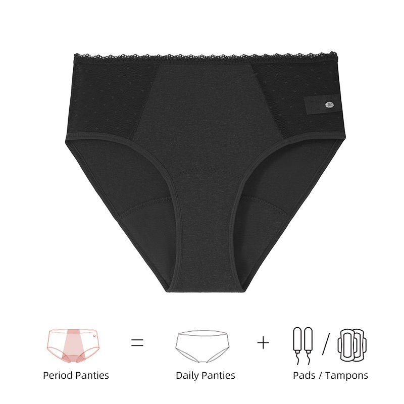 Culotte menstruelle biodégradable en chanvre Tencel – Modèle 9345