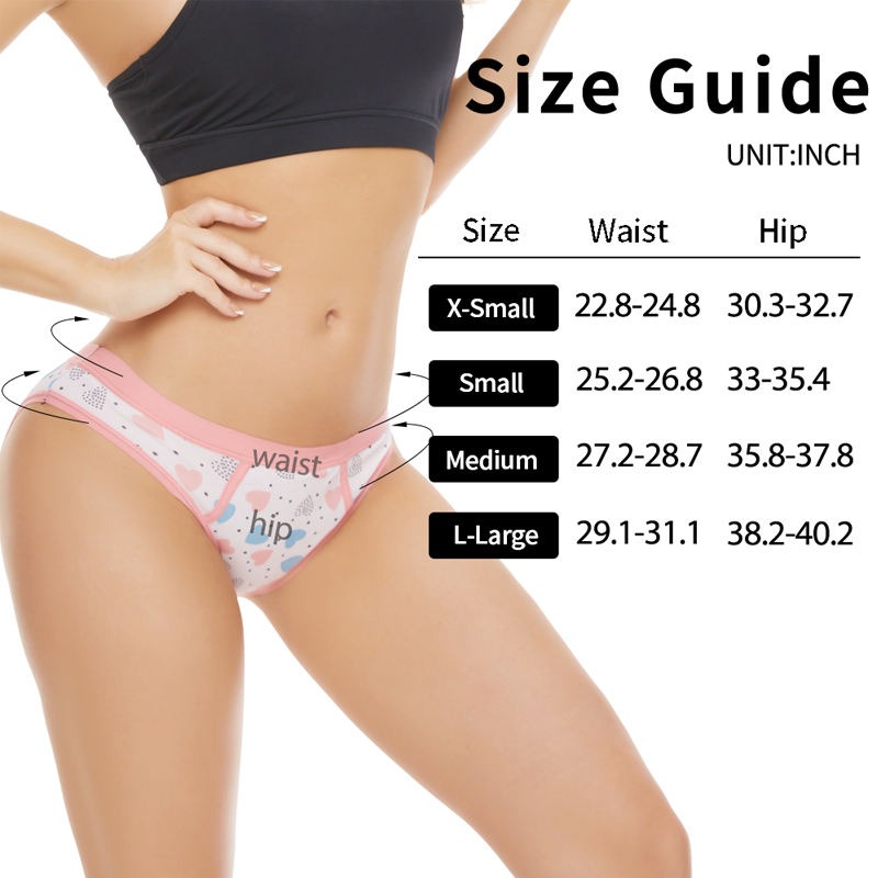 Culotte menstruelle sans couture pour adolescente – Coton