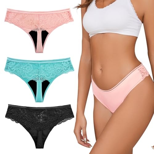 Sous-vêtements menstruels en dentelle — Dentelle haut de gamme, protection discrète