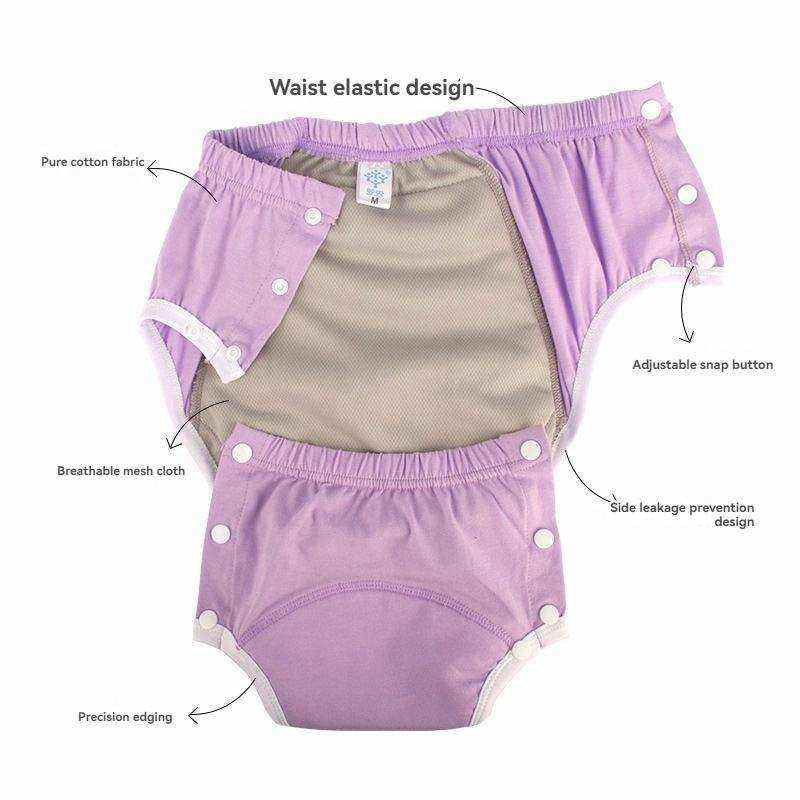 Couche lavable adulte à pressions PUL 5 couches S–XXL