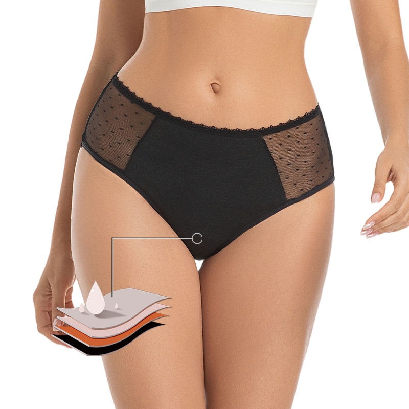 Culotte menstruelle biodégradable en chanvre Tencel – Modèle 9345