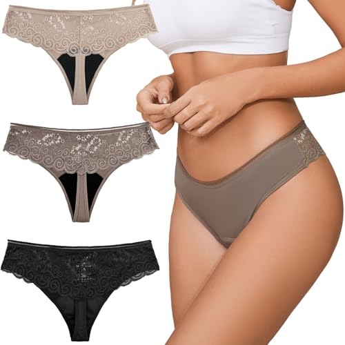 String menstruel en dentelle sans VPL – 15 ml