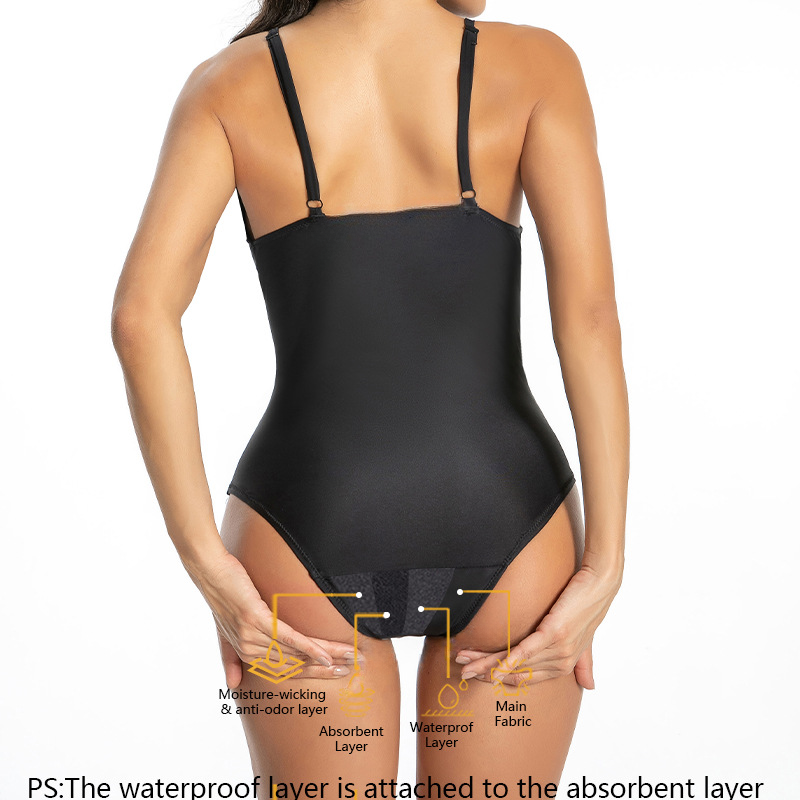 Maillot de bain menstruel triangle à bretelles – Modèle Y855