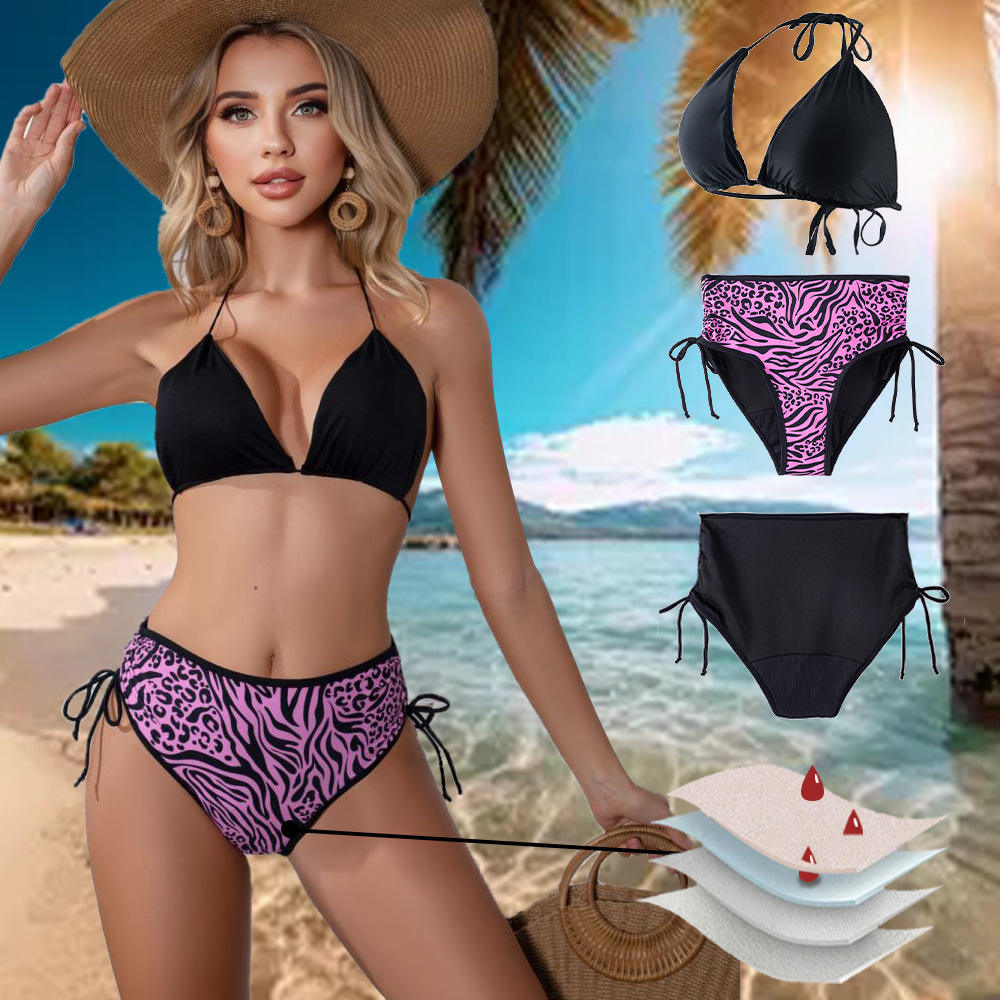 Ensemble de maillot de bain bikini périodique à quatre couches — OEM/ODM