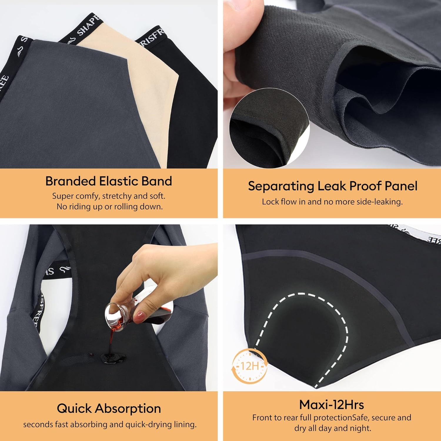 Culotte étanche double protection : règles et fuites urinaires