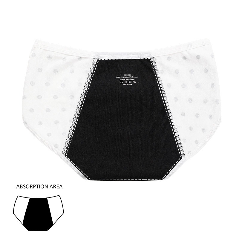 Culotte menstruelle antibactérienne pour adolescentes – 15-20 ml