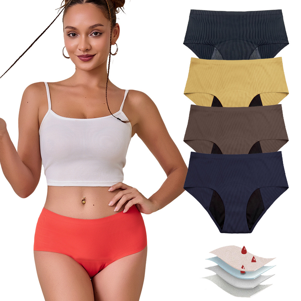 Modèle LJVOGUES9898 — Culottes menstruelles et bas de bain à double fonction (soie glacée, écologique)
