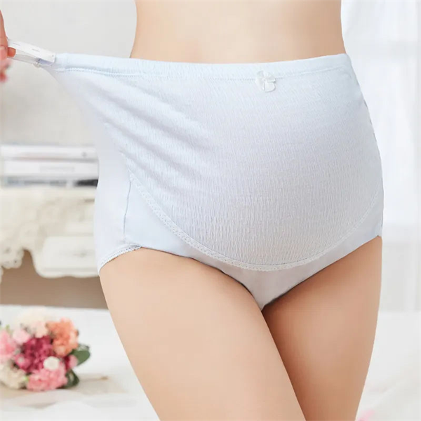 0015 Culotte de maternité en coton taille haute pour femmes enceintes