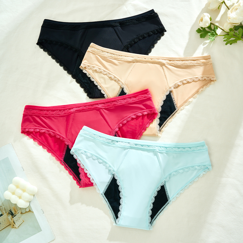 Culotte menstruelle CR-25014 en dentelle – 24 à 28 ml
