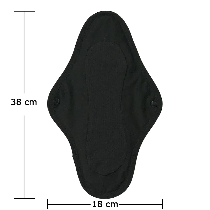 Serviettes hygiéniques lavables en bambou et coton bio – Modèle 004