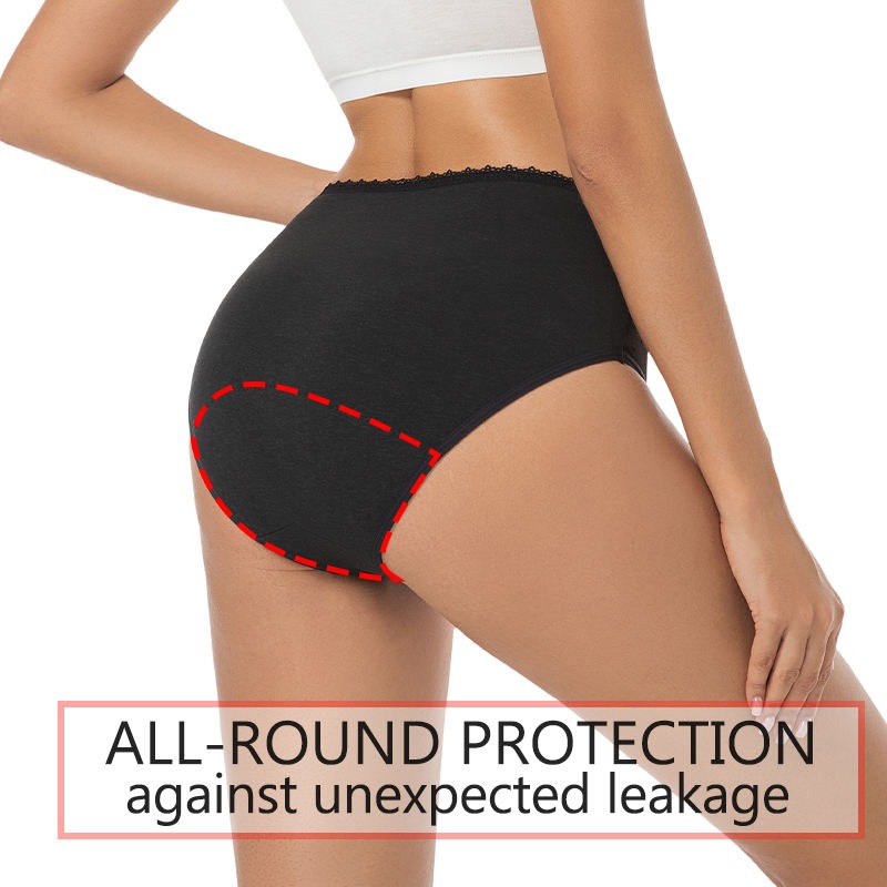 Culotte menstruelle biodégradable en chanvre Tencel – Modèle 9345