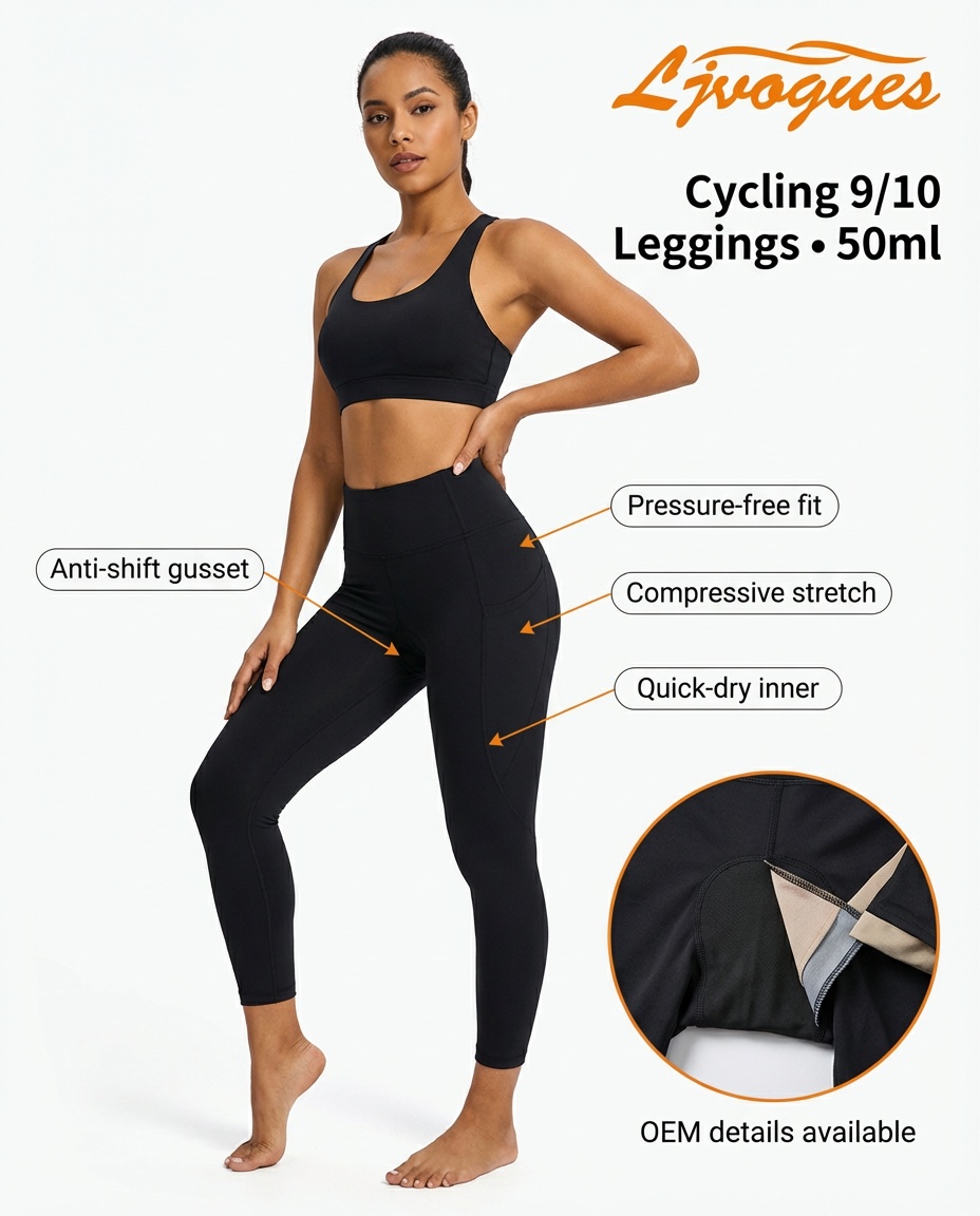 Legging de cyclisme menstruel SP02 absorbant 50 ml