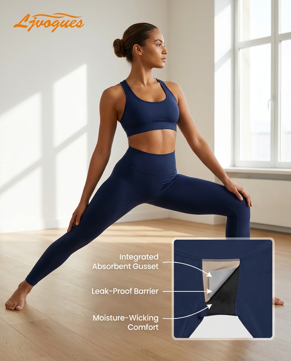 Vêtements de sport à soufflet intégré | Leggings et shorts étanches OEM (15 ml à 50 ml) — Vente en gros de styles de yoga, de randonnée, de jogging, de danse et de cyclisme pour les marques de l'UE et d'Amérique du Nord
