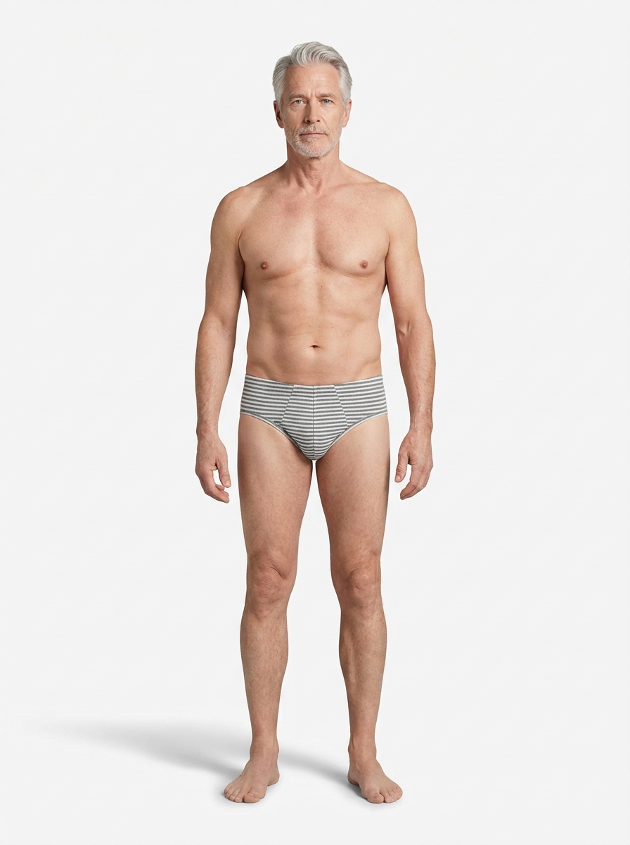 Boxer d’incontinence lavable homme à rayures – Modèle LJVOGUES1091