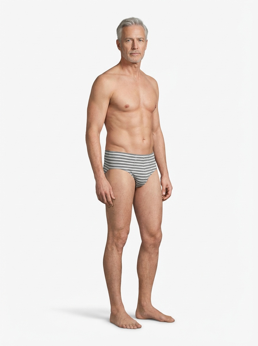 Boxer d’incontinence lavable homme à rayures – Modèle LJVOGUES1091