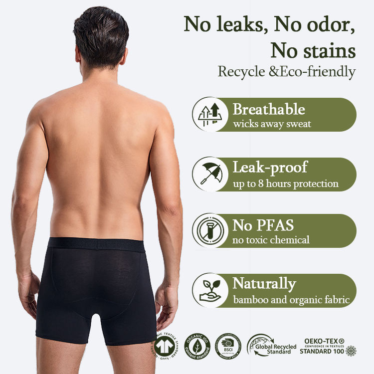Boxer incontinence homme 1965 bambou 7 couches