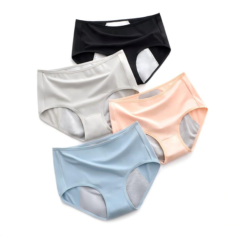 Modèle LJV-PC-MW Culotte menstruelle taille moyenne en pur coton (tous les jours, 15-20 ml)