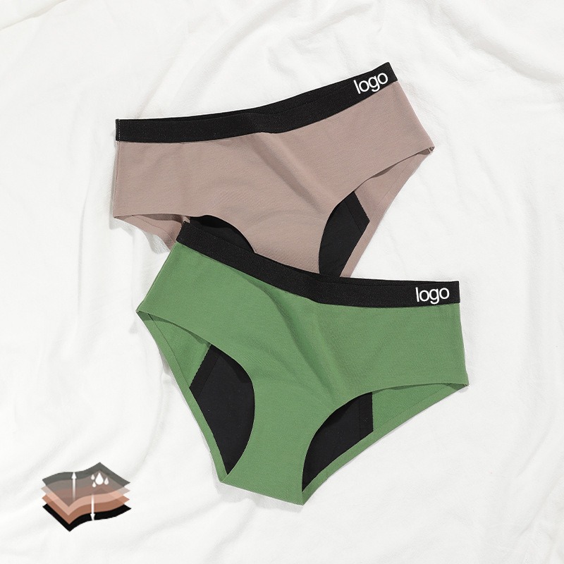Culotte menstruelle taille basse color block – LJV-4L-LW