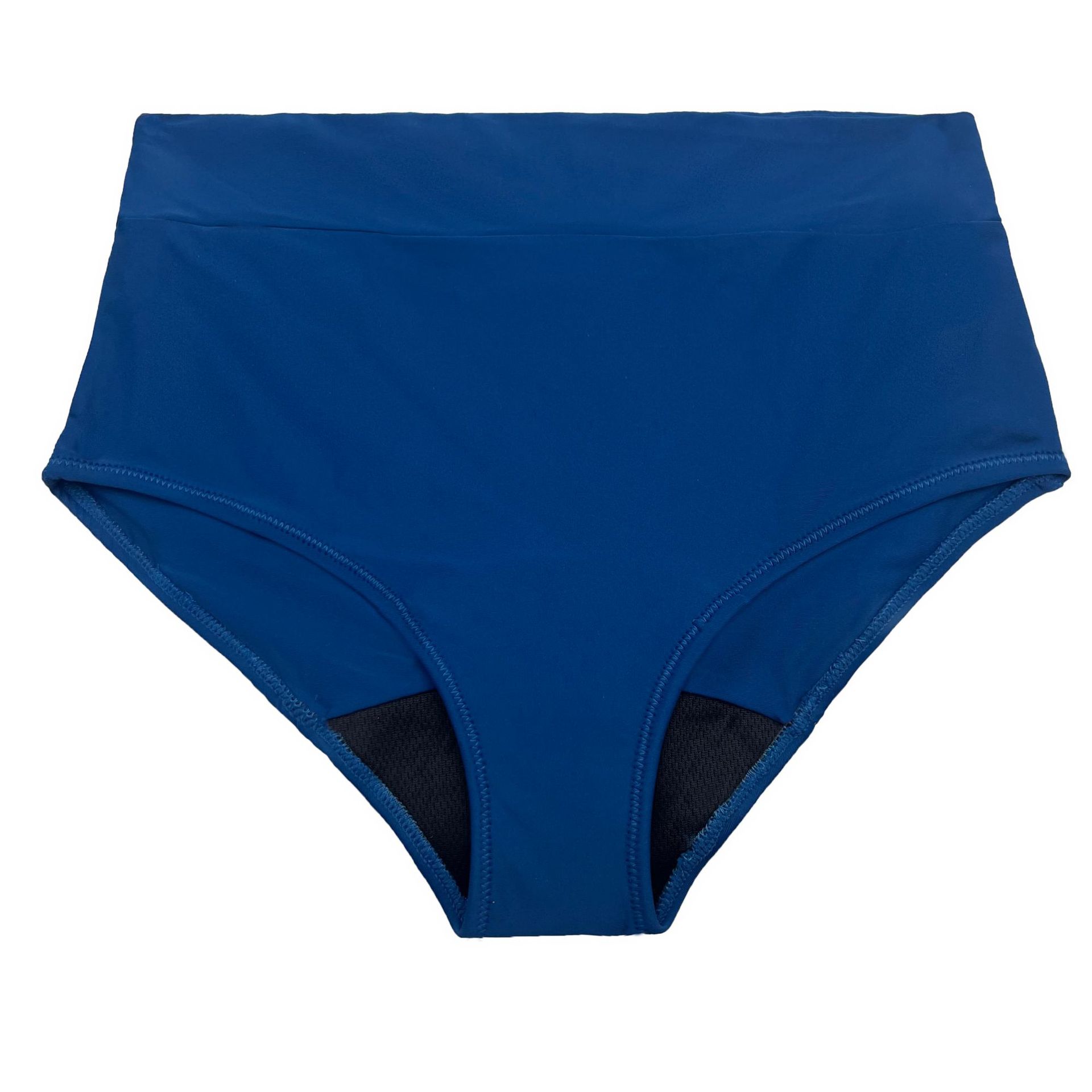 Bas de maillot de bain menstruel taille haute grande taille