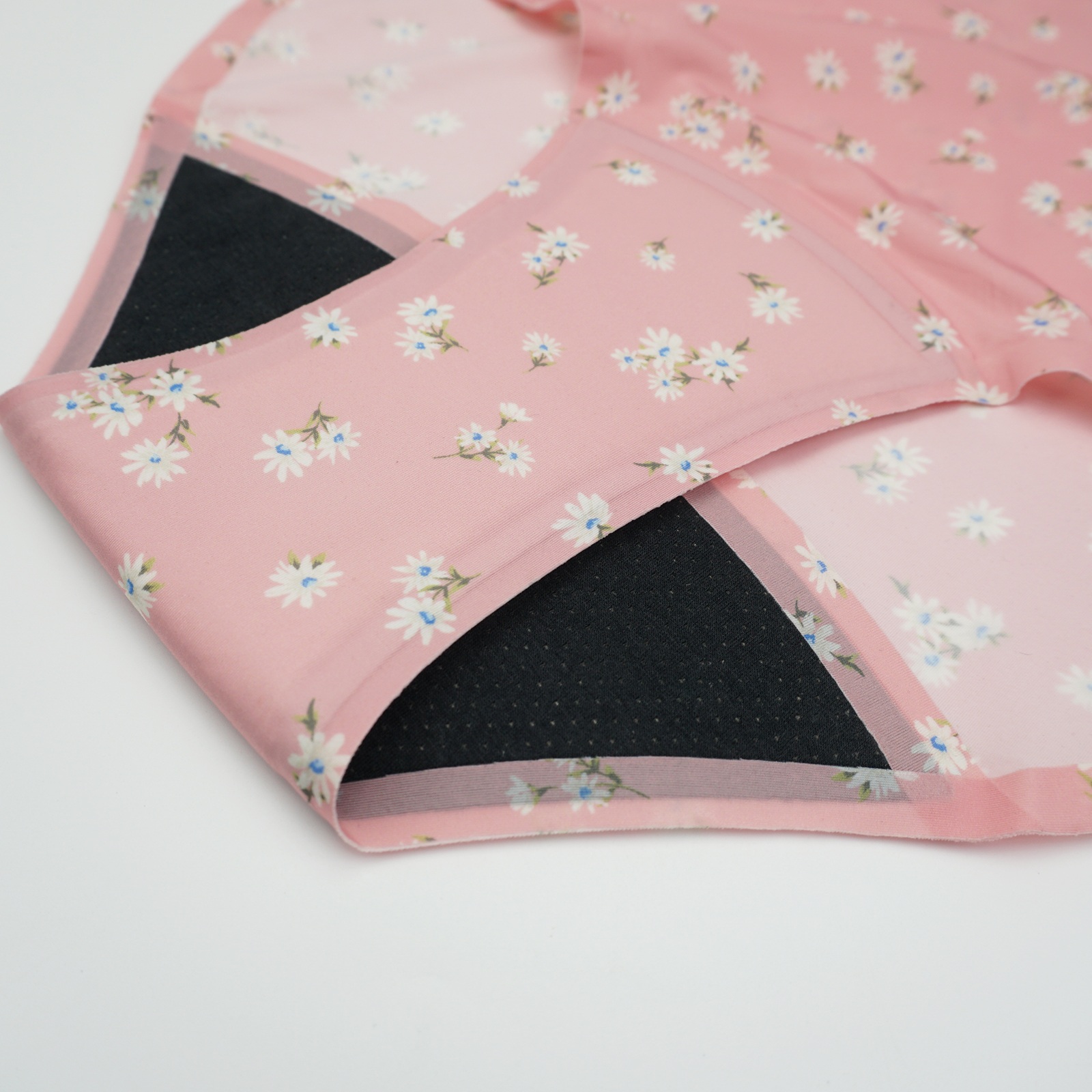 Culotte menstruelle taille haute à fleurs roses – Style 2008A