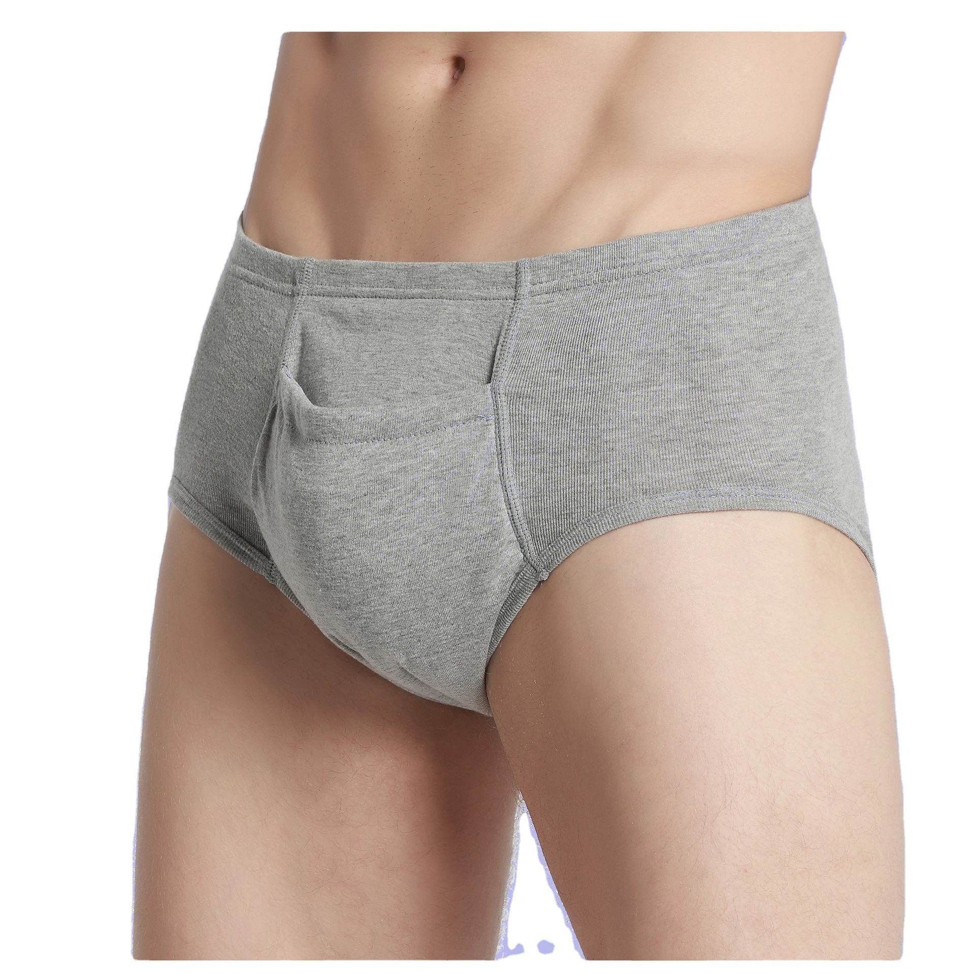 Slip d’incontinence lavable pour homme en coton – Modèle 0006