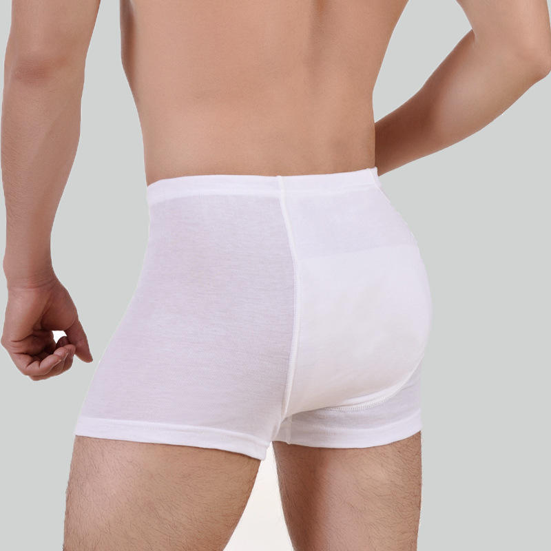 Modèle 1001 : Slips pour incontinence 100 % coton pour hommes — Protection contre la lumière