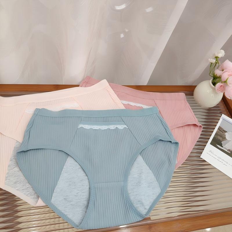 Culotte menstruelle anti-fuite à volants – LJV-3L-RUF