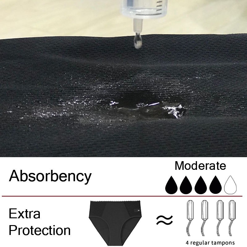 Culotte menstruelle biodégradable en chanvre Tencel – Modèle 9345