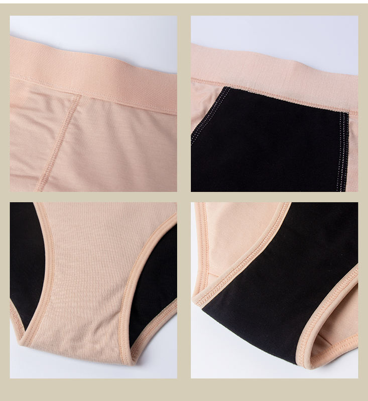 Culotte menstruelle taille haute en bambou – flux abondant OEM