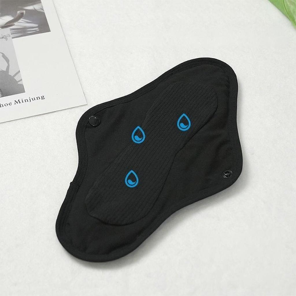 Serviettes hygiéniques lavables en bambou et coton bio – Modèle 004