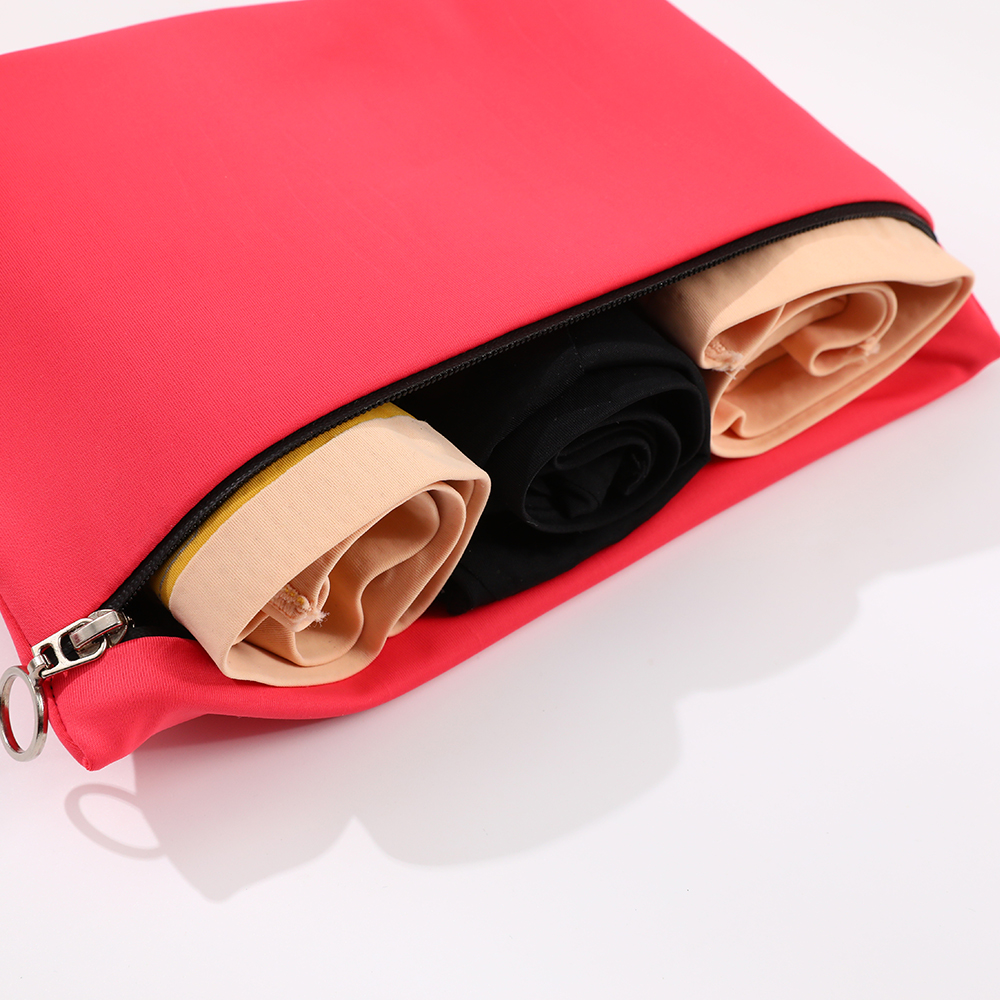 Sac étanche avec fermeture éclair double couche | Pochette de voyage personnalisée OEM — Sac étanche en gros pour sous-vêtements menstruels, maillots de bain et articles essentiels