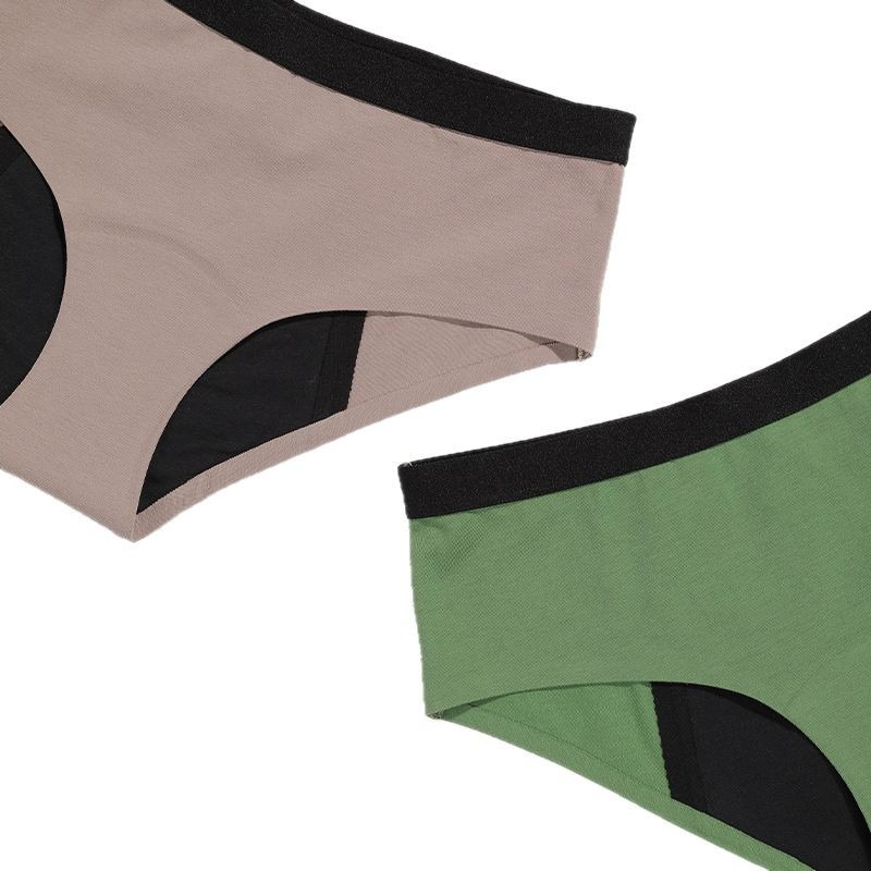 Culotte menstruelle taille basse color block – LJV-4L-LW