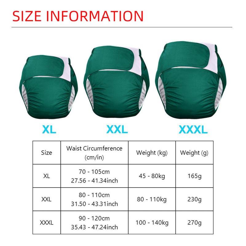 Culotte de protection lavable adulte à inserts amovibles