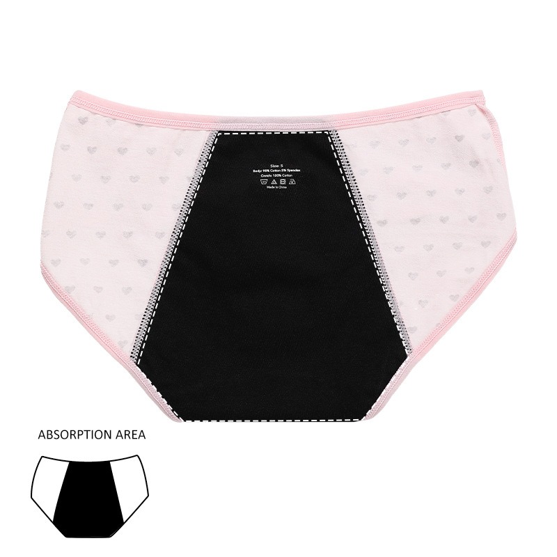 Culotte menstruelle scolaire classe A – Modèle LJV-AC-ST