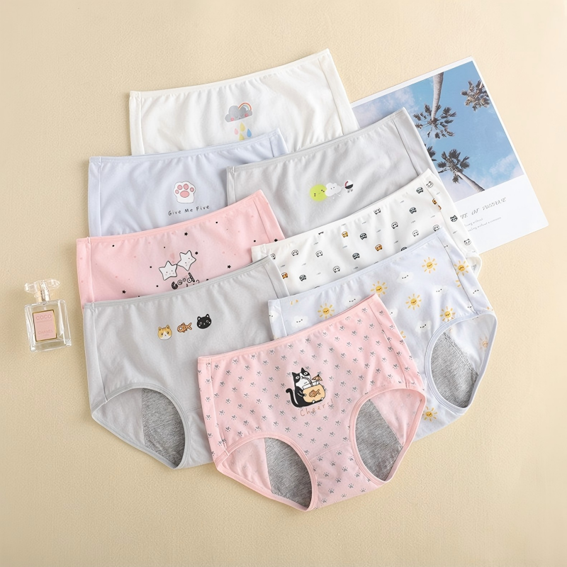 Culotte menstruelle respirante en pur coton – Modèle LJV-BC-COT