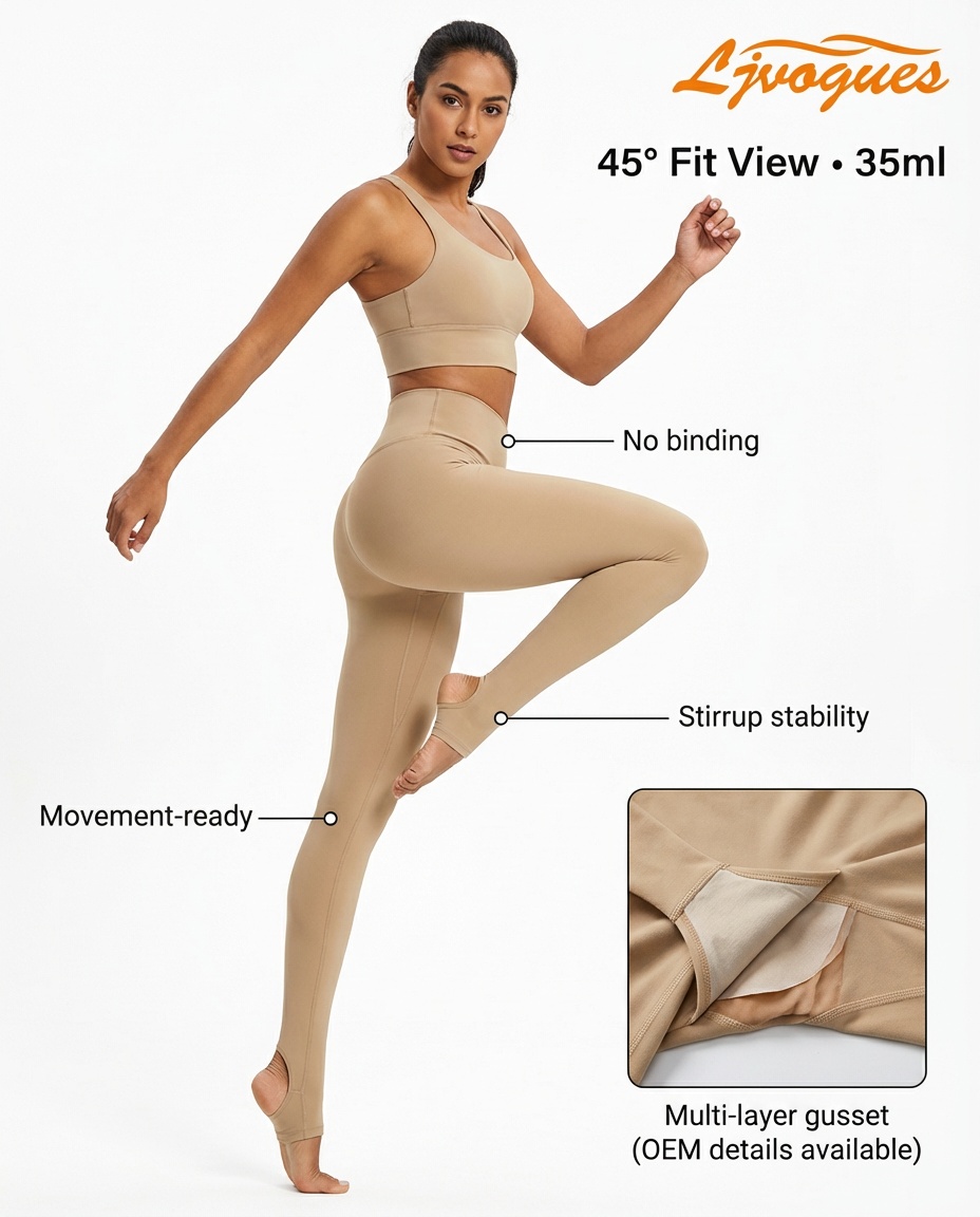 Legging menstruel à étriers absorbant 35 ml