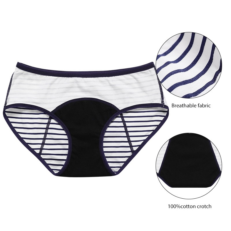 Culotte menstruelle ado à entrejambe prolongé – Modèle LJV-TEC-S