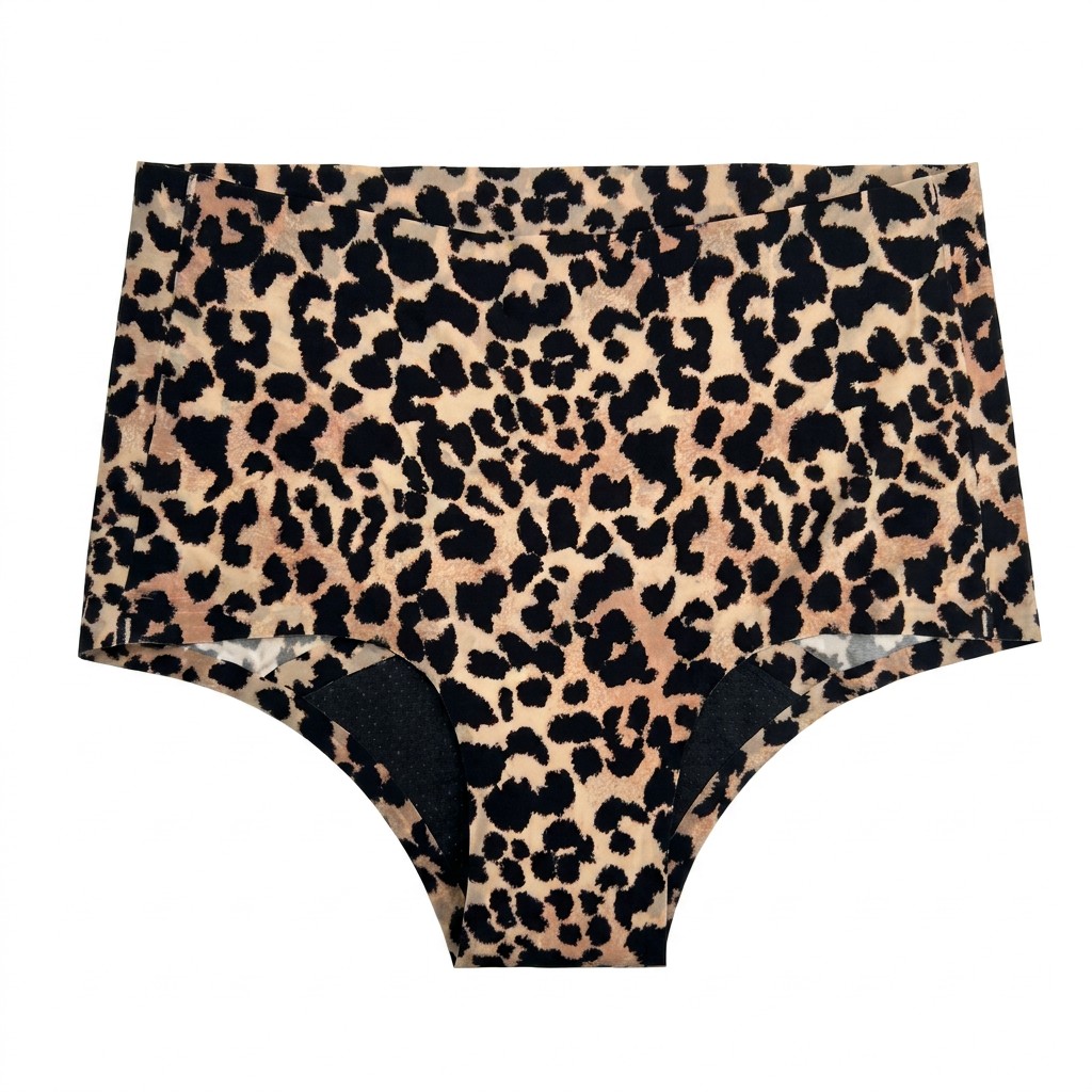 Culotte menstruelle imprimé léopard – Style 2008D