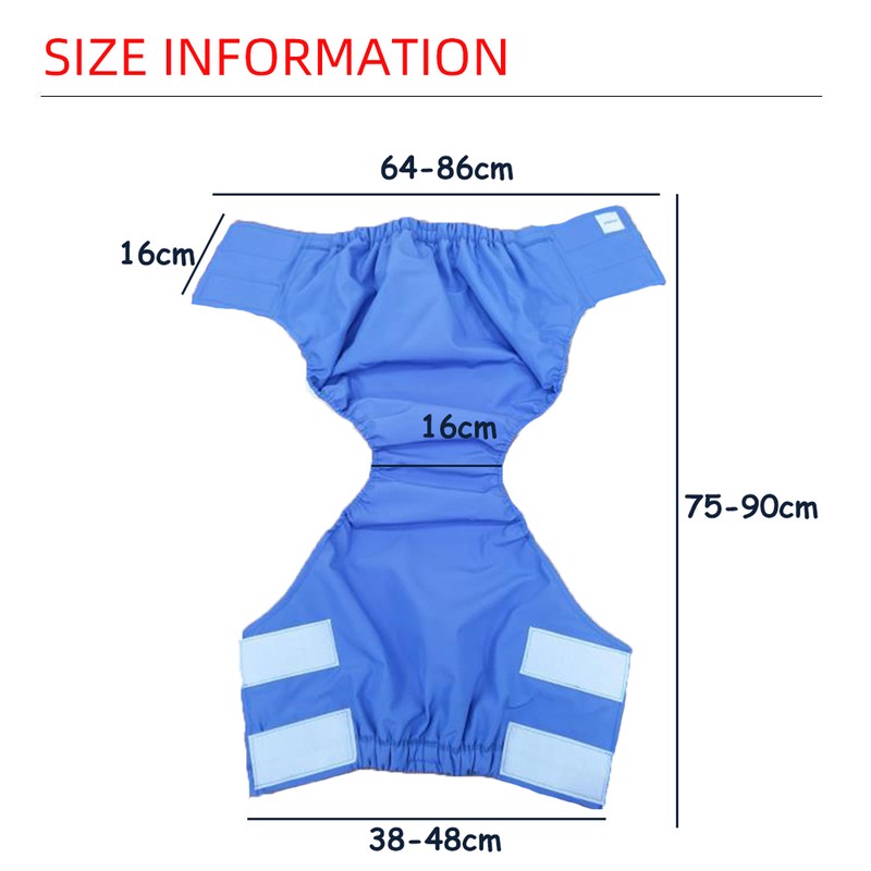 Culotte de protection lavable pour adulte à fermeture latérale
