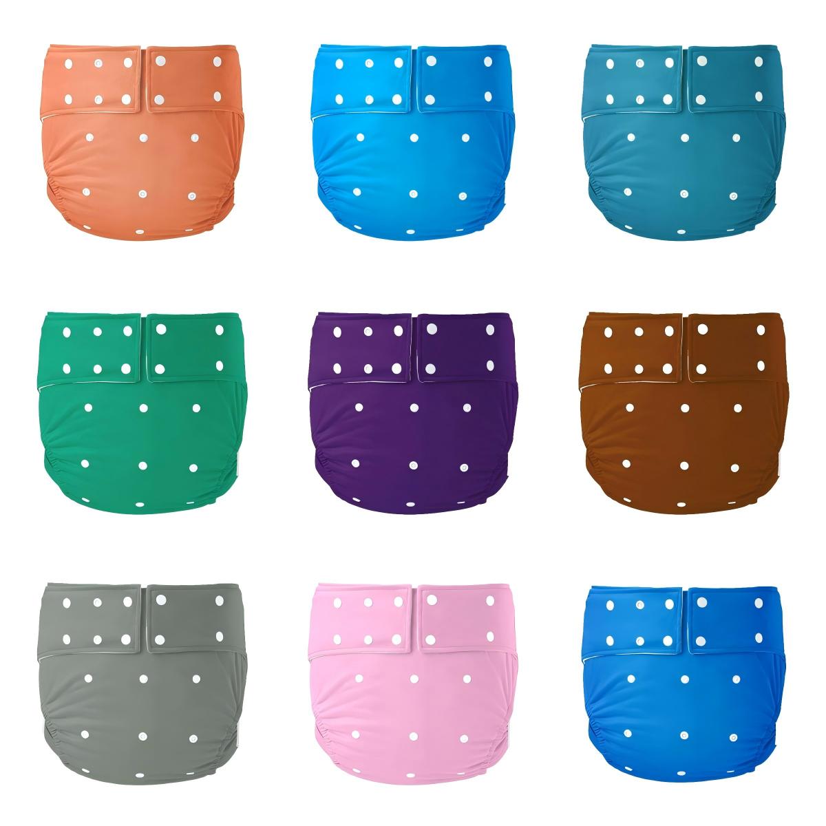 Couvre-couche adulte réutilisable en PUL et soie glacée