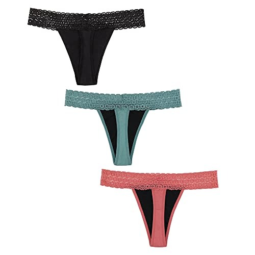 Culotte bikini menstruelle à bordure en dentelle – 10-20 ml