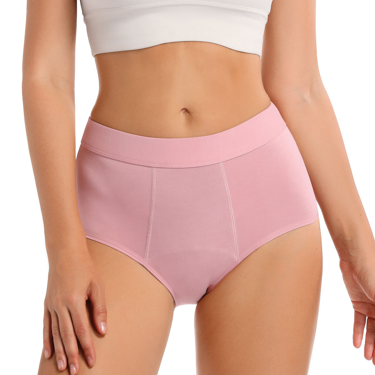 Culotte menstruelle taille haute en bambou – flux abondant OEM
